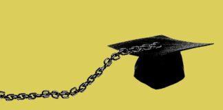 graduation cap with chain