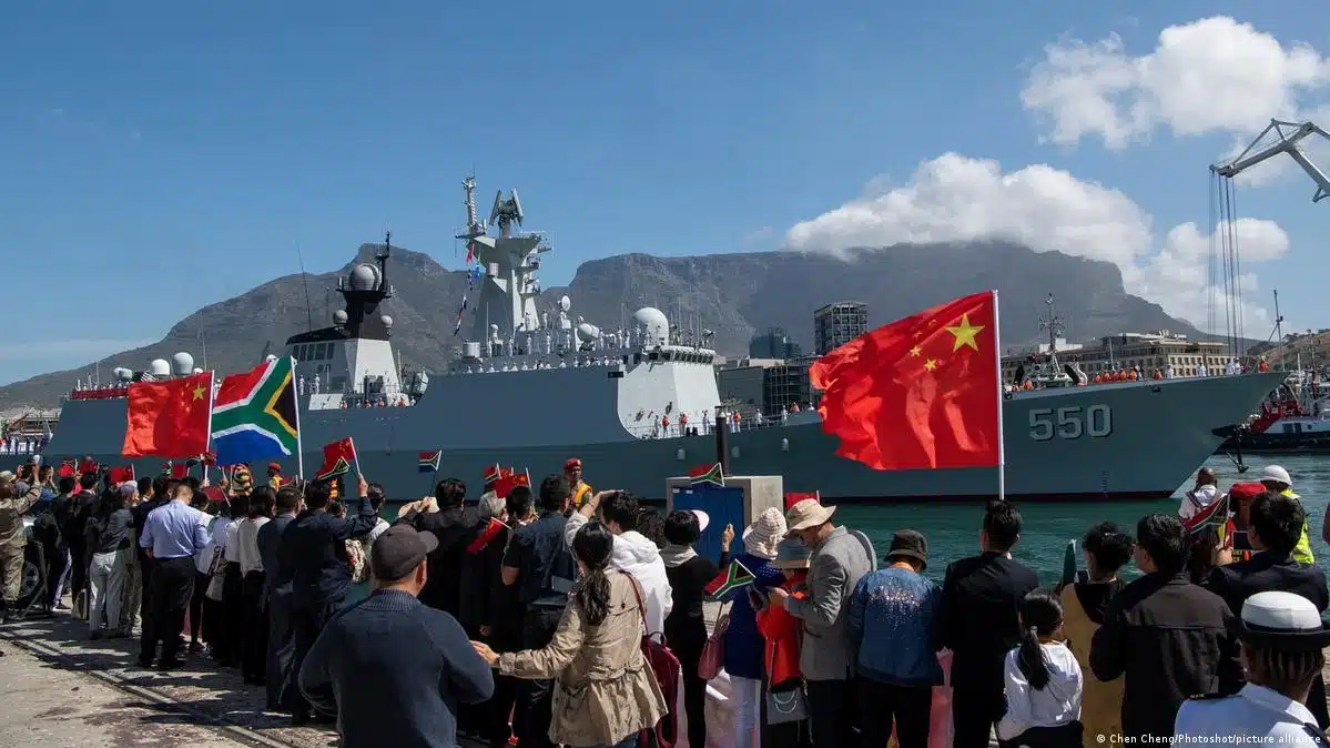 image of war ship at anchor